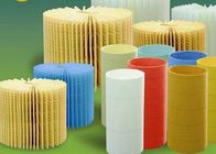 papel solidificado material de filtro de combustible del filtro amarillo 130 g/M2