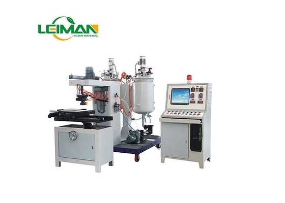 2-10 máquina de la inyección del pegamento de la PU del filtro del m Min Rotary Pleating Machine Air